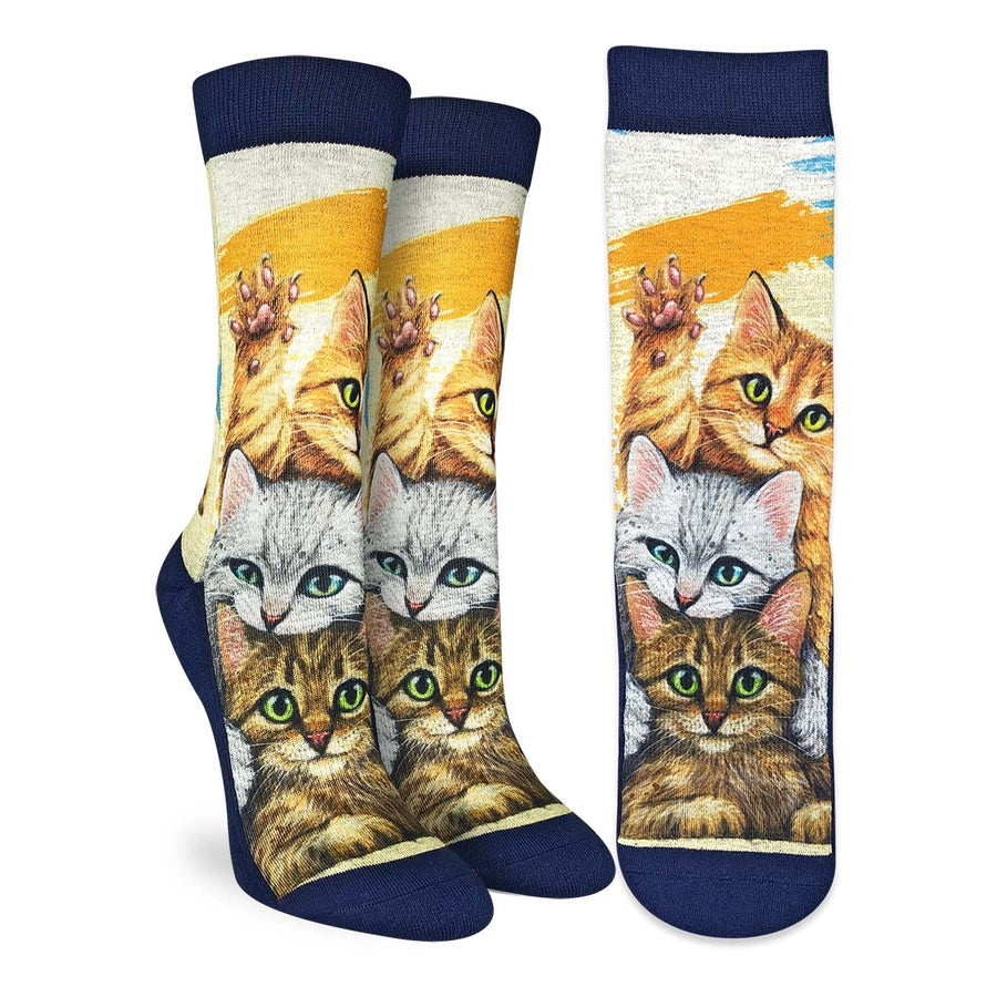 Women's Stack The Cats Active Fit Crew Socks