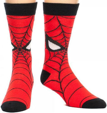 Men's Spiderman Eyes Crew Socks