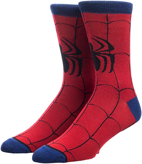 Men's Spiderman Suit Up Crew Socks