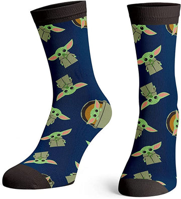 Men's Star Wars The Child Green Crew Socks