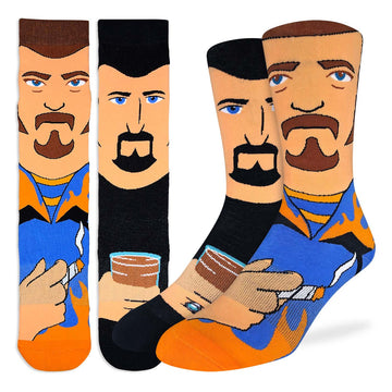 Men's Trailer Park Boys - Ricky & Julian Active Fit Crew Socks