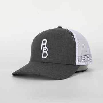 Grey AB Monogram Snapback