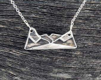 Lake Louise Mountain Necklace