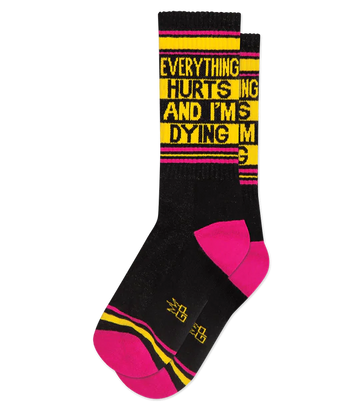 Men's Everything Hurts Gym Socks