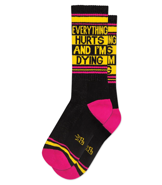 Men's Everything Hurts Gym Socks