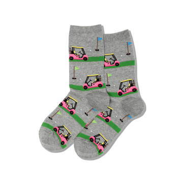 Women's Golf Carts Crew Socks
