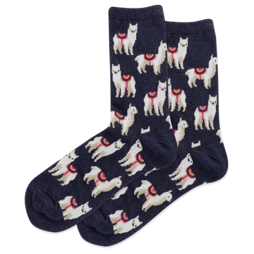Women's LLamas Crew Socks