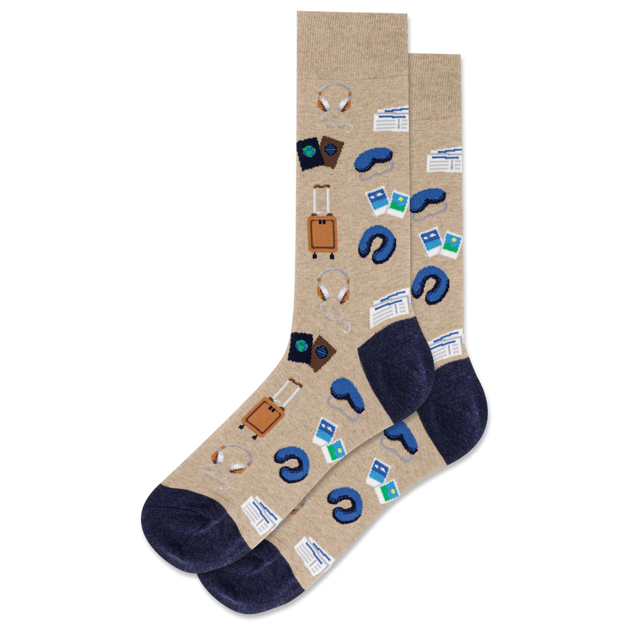 Men's Travel Crew Socks