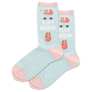 Women's Cat Mom Crew Socks