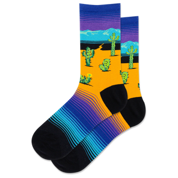 Men's Desert Cactus Crew Socks
