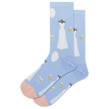 Women's Wedding Dress Crew Socks