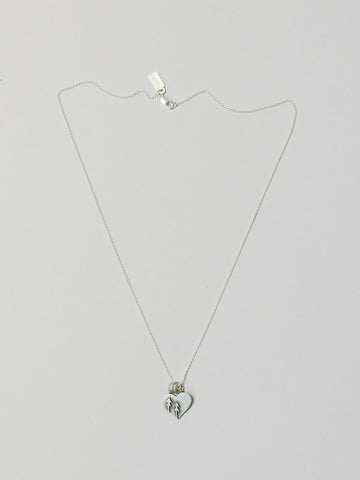 Heart Necklace with Tree - Silver