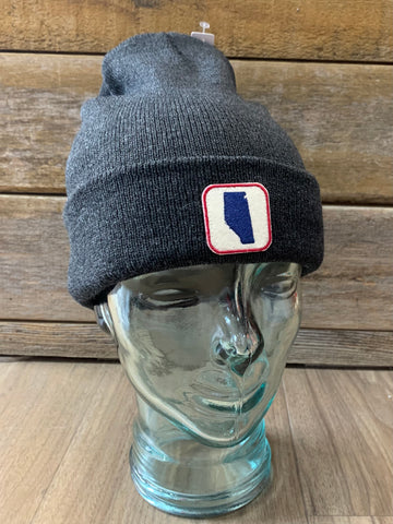 Alberta Patch Beanie - Charcoal