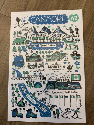 Canmore Cityscape Postcard
