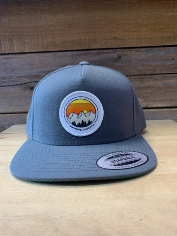 Wool Blend Dark Grey Canmore Snapback