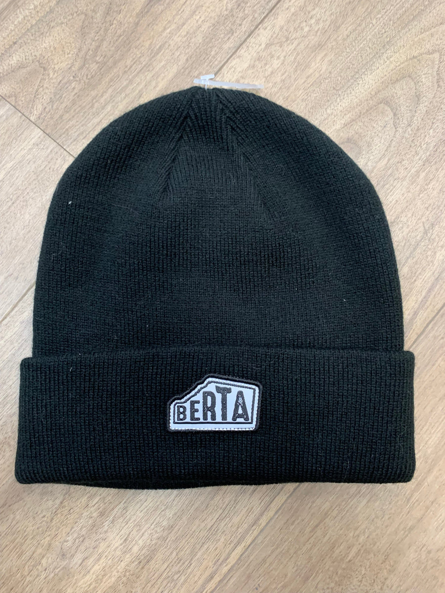 'Berta Cuffed Toque Black