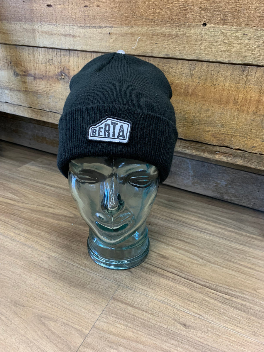 'Berta Cuffed Toque Black