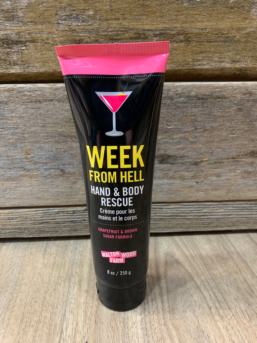 Week From Hell Hand and Body Cream 8oz Tube