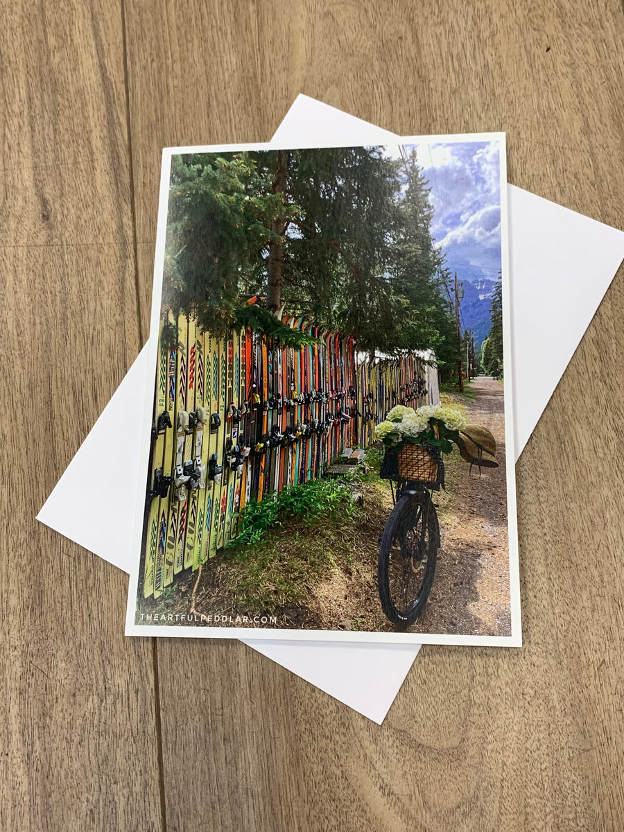 Ski Fence Card