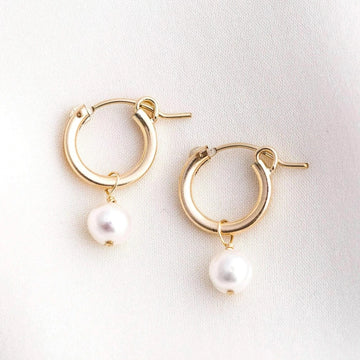 Pearl Hoop Earring
