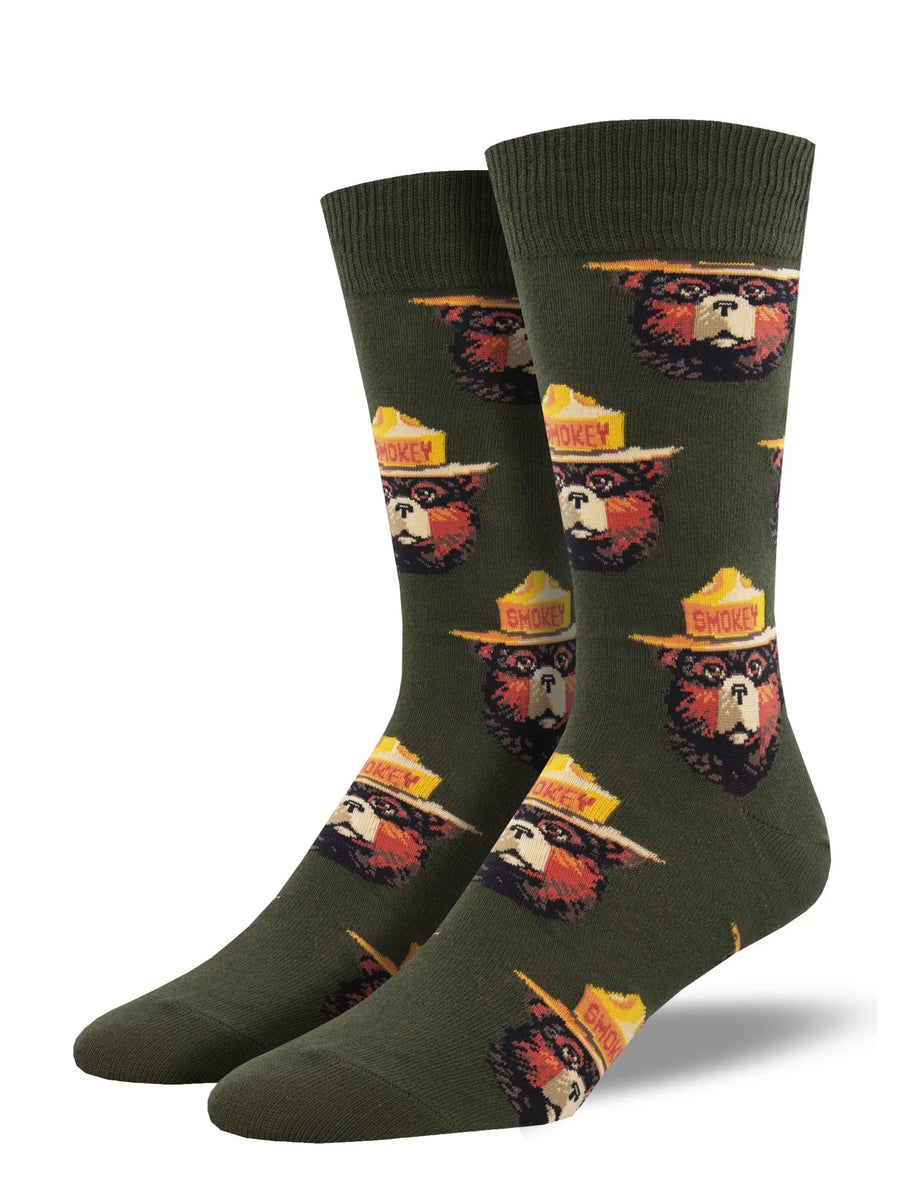 Men's Smokey Face Crew Socks