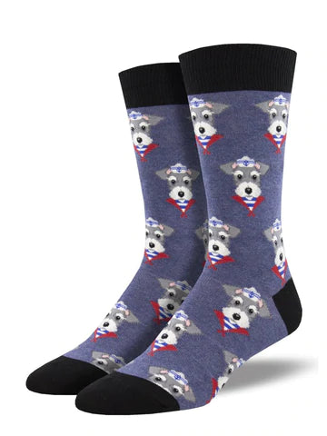 Men's Snazzy Schnauzer Crew Socks
