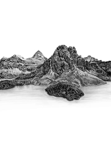 11x14 Mount Assiniboine Print