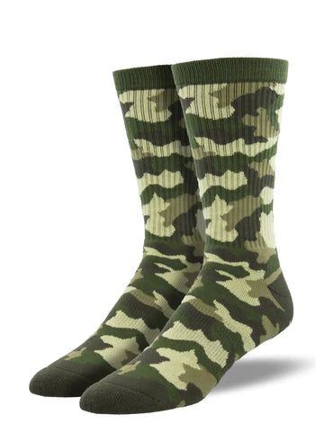 Men's No BS Camo Crew Socks