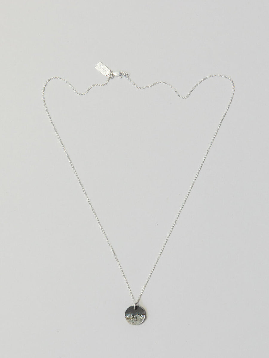 Porthole Mountain Necklace - Silver