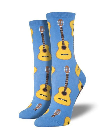 Women's Acoustic Guitar Crew Socks