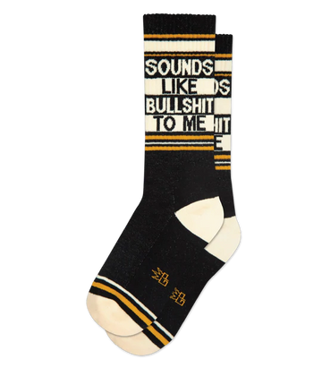 Men's Sounds Like BS To Me Gym Socks