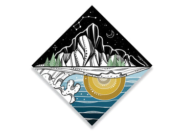 Mountain & Ocean Sticker