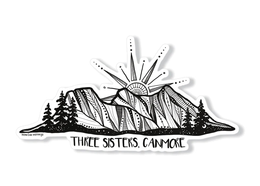 Three Sisters Canmore Sticker
