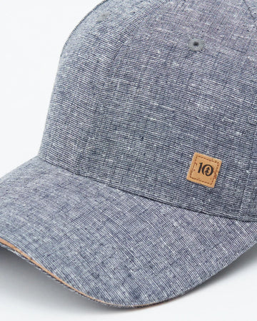 Cork Icon Hemp Elevation Hat - Dark Ocean Heather Blue