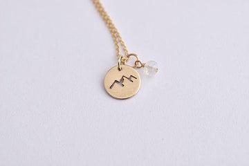 Glimpse Necklace - Gold Mountains