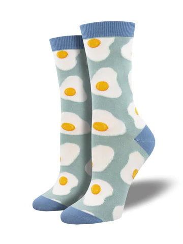 Women's Bamboo Sunny Side Up Crew Socks