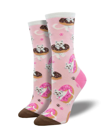 Women's Sweet Treat Kitties Crew Socks