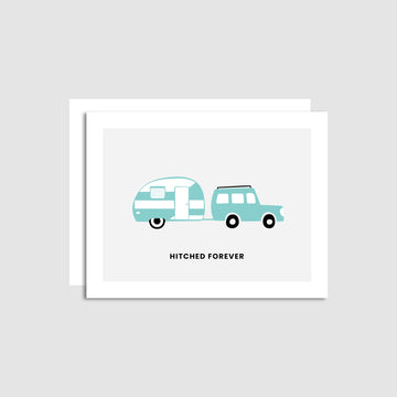 Hitched Forever Wedding Card