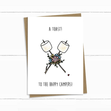 A Toast to Happy Campers Card
