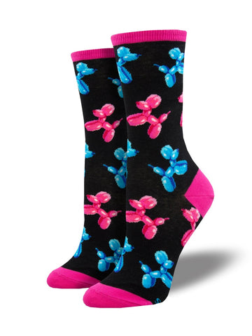 Women's Balloon Animals Crew Socks