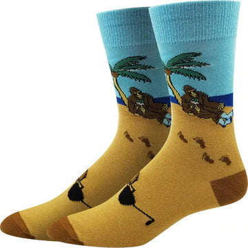 Men's Beach Bigfoot Crew Socks