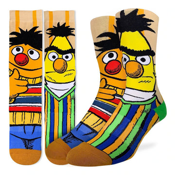 Men's Bert and Ernie Active Fit Crew Socks