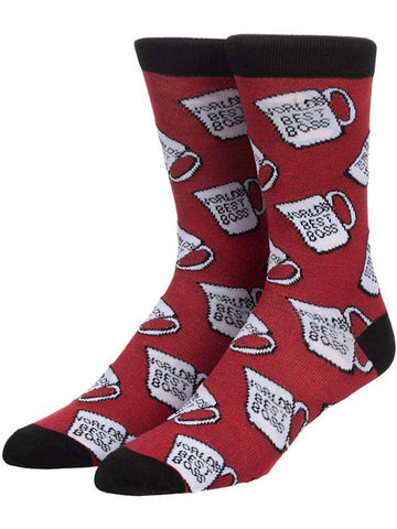 Men's The Office World's Best Boss Crew Socks