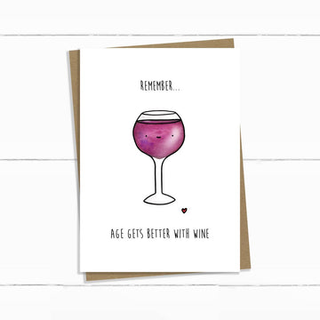 Better With Wine Card