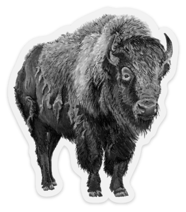 Bison Sticker