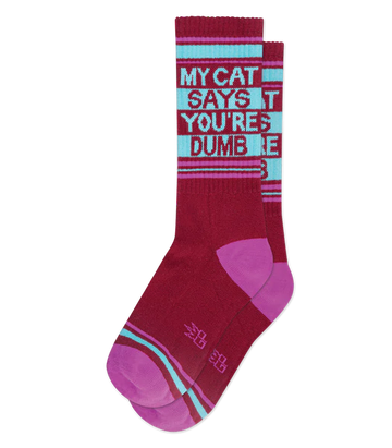 Women's My Cat Says You're Dumb Gym Socks