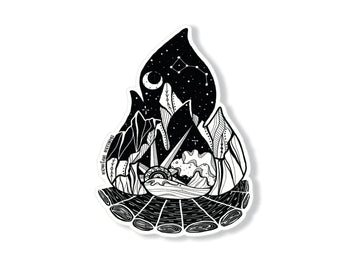 Campfire Sticker