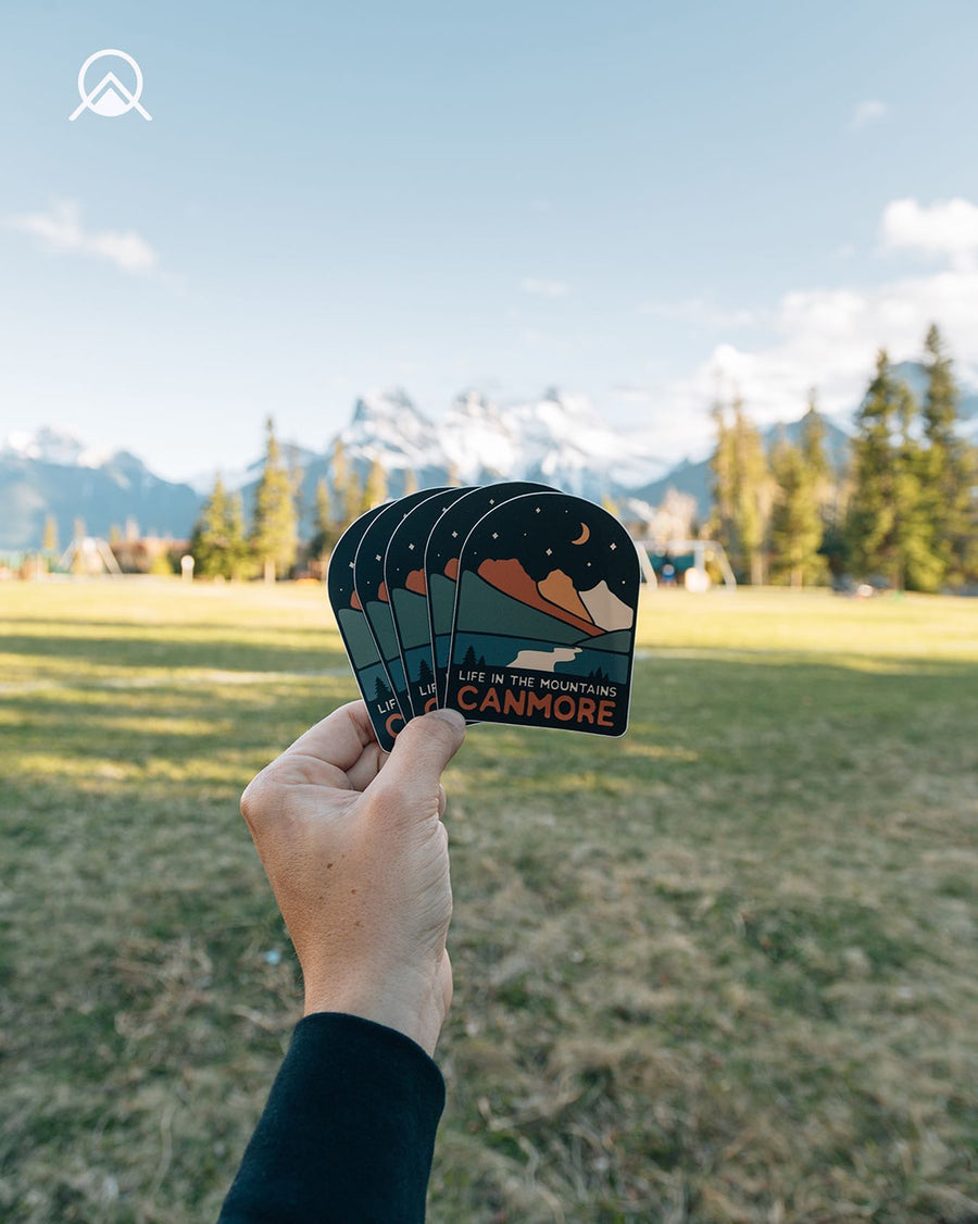 Life In The Mountains Sticker - Large