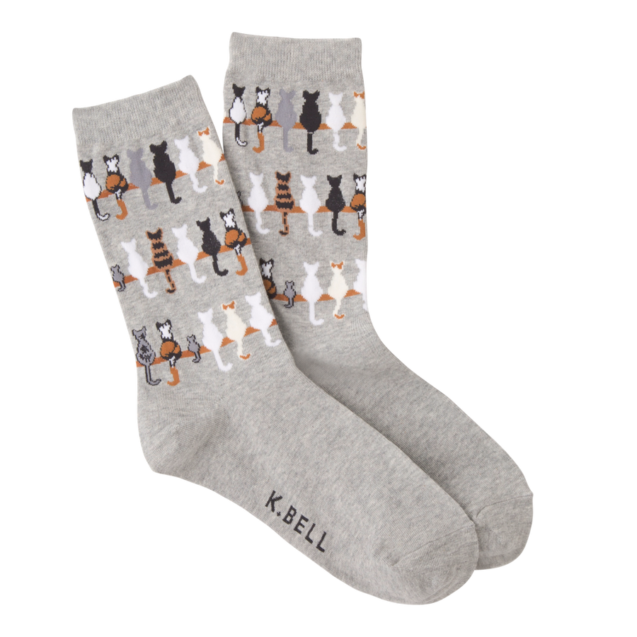 Women's Cat Tails Crew Socks