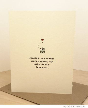 Congratulations Baby Carriage Card